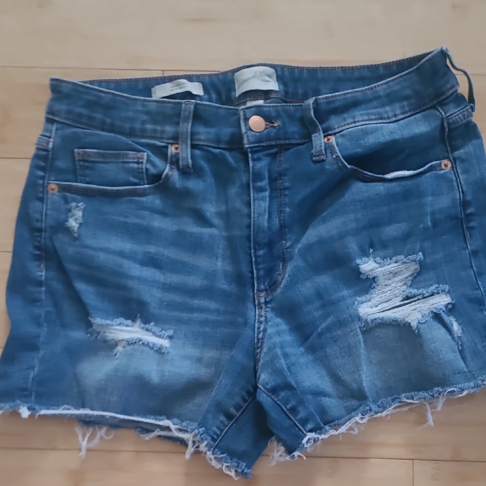 Universal Thread Blue Distressed Denim Cutoff Shorts